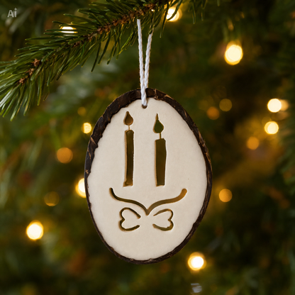 Adornos Navideños de Tagua | Palo Santo DeltaTau