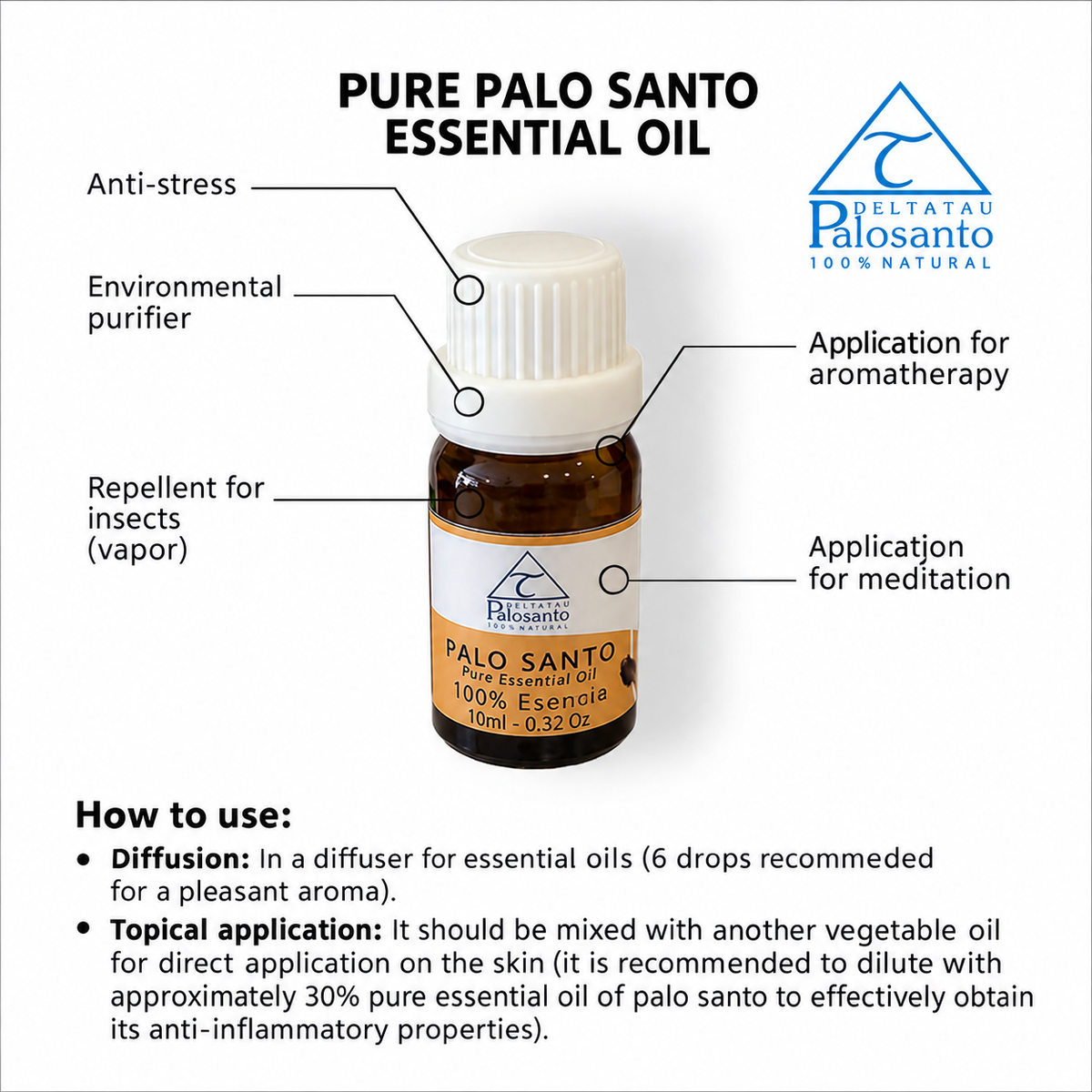 Ätherisches Palo Santo-Öl, 1 l