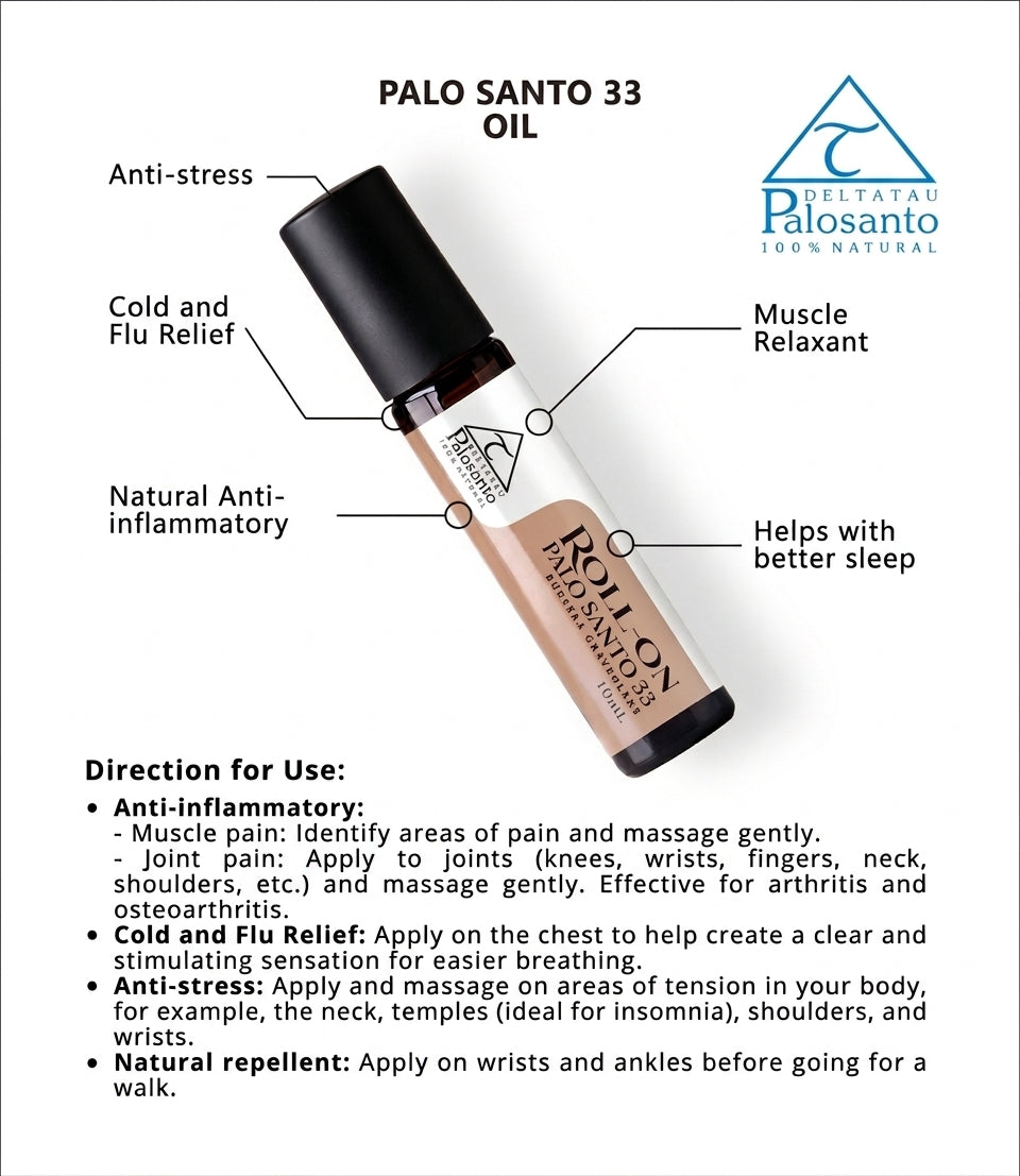 Aceite de Palo Santo 33 | Uso Corporal y Masajes