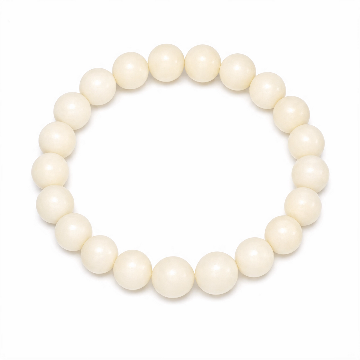 Pulsera de Tagua Artesanal blanco | Palo Santo DeltaTau