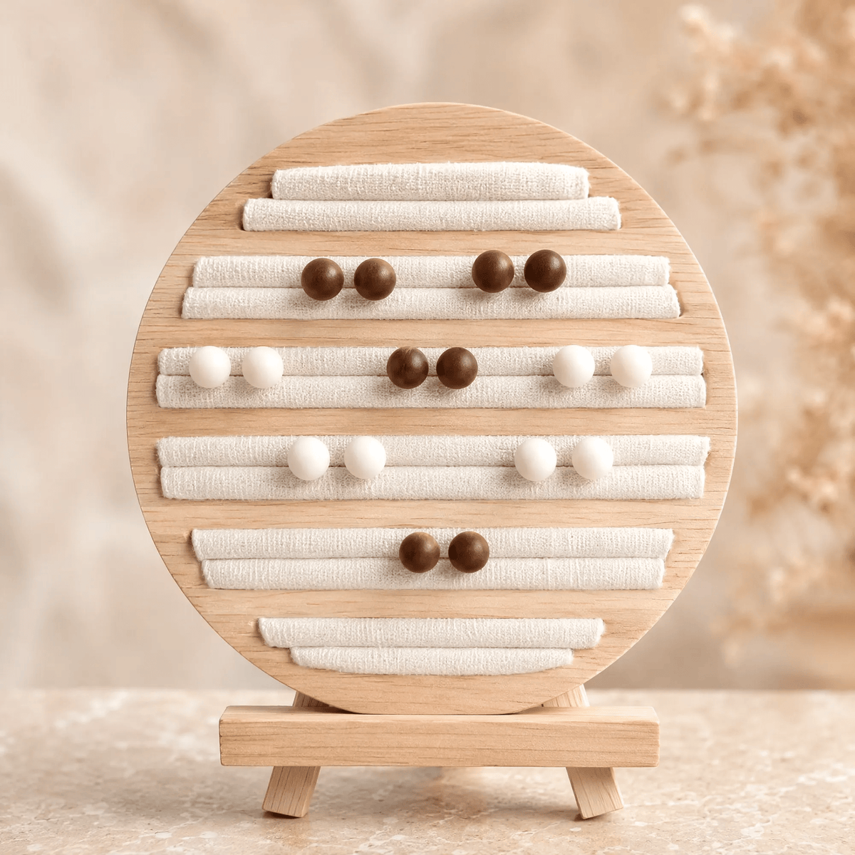 Aretes de Tagua Natural | Joyería Ecológica | Palo Santo DeltaTau