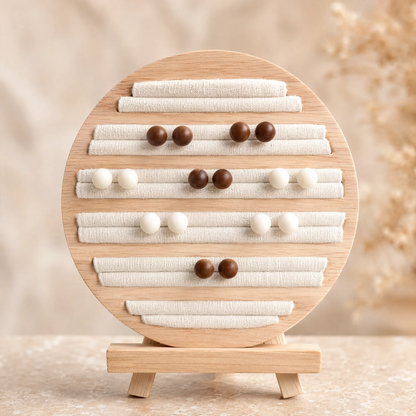 Aretes de Tagua Natural | Joyería Ecológica | Palo Santo DeltaTau