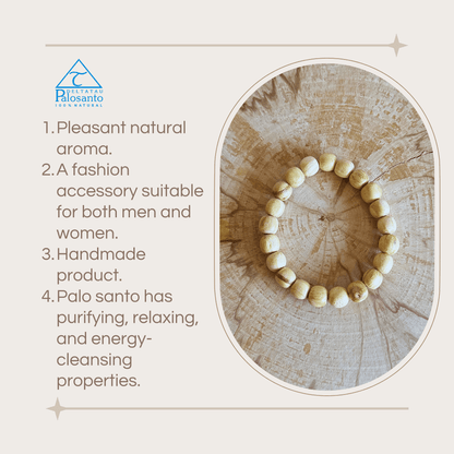 Pulsera De Palo Santo Palo Santo hecha a mano
